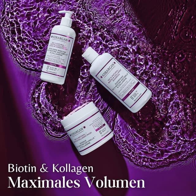 Thumbnail 6 de Kerargan Ultra reparierende Keratin-Haarmaske für strapaziertes Haar (500 ml) – ohne Sulfate, GVO & Mineralöl