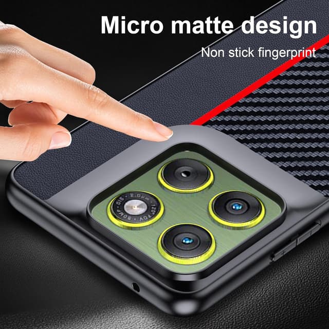 Detalle 2 de FDHYFGDY Hülle für Motorola Edge 70 – Kohlefaser-Case wasserdicht & stoßfest (rot/schwarz)