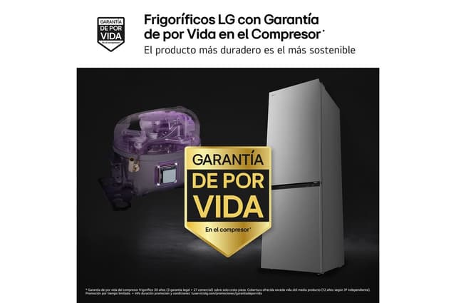 Thumbnail 3 de LG GBBS514CPY Frigorífico Combi 333 l, 1,86 m 📺