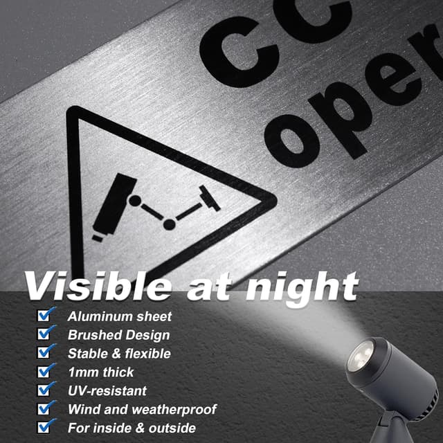 Thumbnail 2 de TAKULA CCTV IN OPERATION SIGN 15×5cm