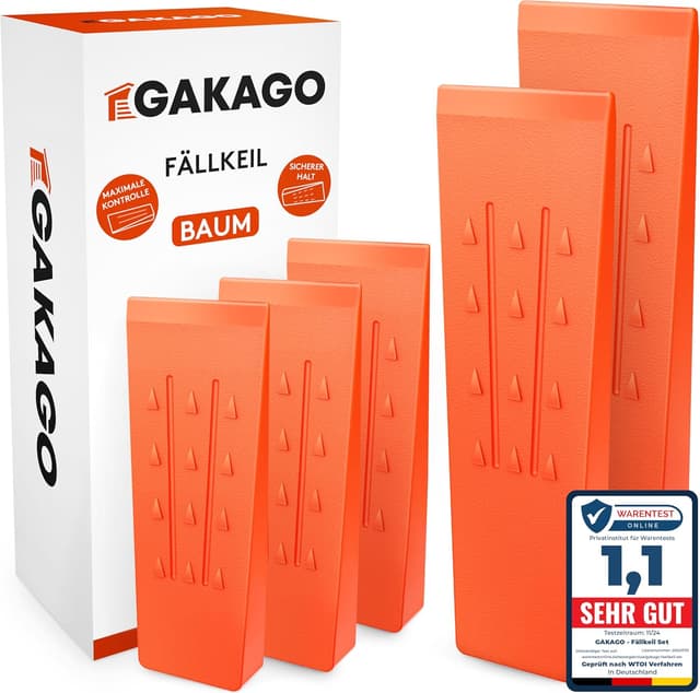 Detalle de Gakago Fällkeil Set 5er Pack für sichere Spaltung
