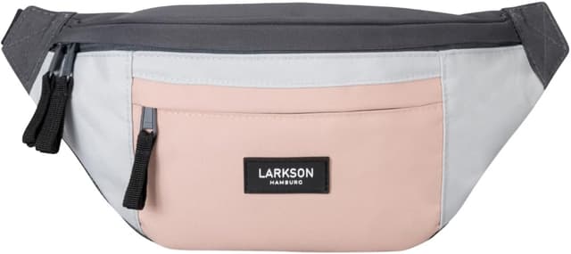 Detalle de LARKSON Bauchtasche für Damen & Herren Rosa „Ole“ – Wasserabweisende Hüfttasche für Sport, Outdoor & Stadt