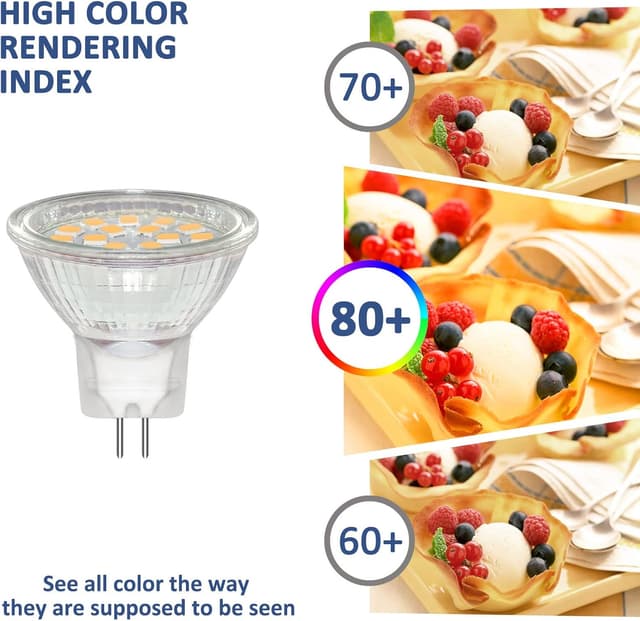 Thumbnail 6 de Caldarax 6x Lampadine Spot GU4 LED 3W 3000K (MR11) 12V-24V, 300 lm, fascio 120°