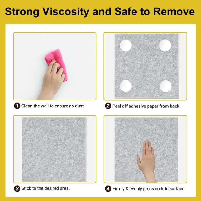 Thumbnail 4 de Acidea 30x30cm Felt Bulletin Board set