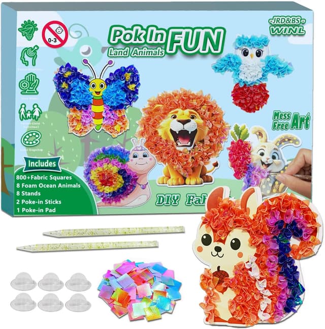 Imagen de Kids poke in art kit for ages 4–8 en OfertitasTOP