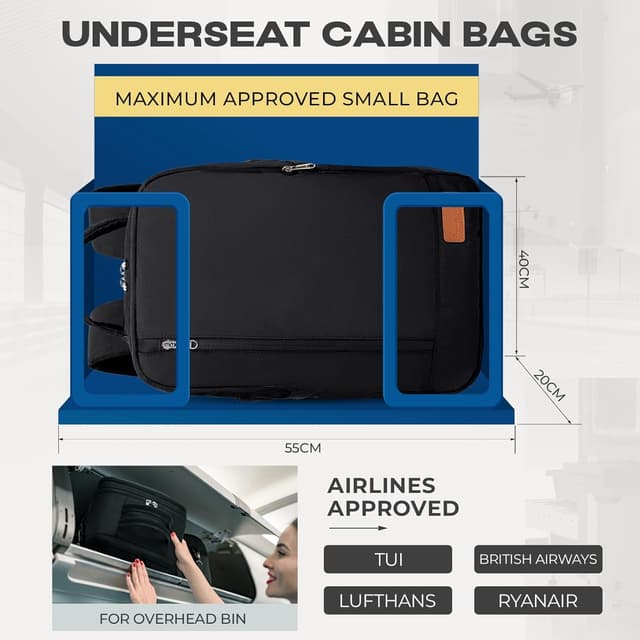 Thumbnail 1 de VMIKIV mochila viaje cabina 55x40x20 cm