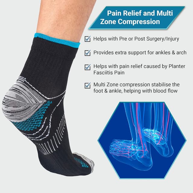 Detalle de 360 RELIEF ankle compression socks