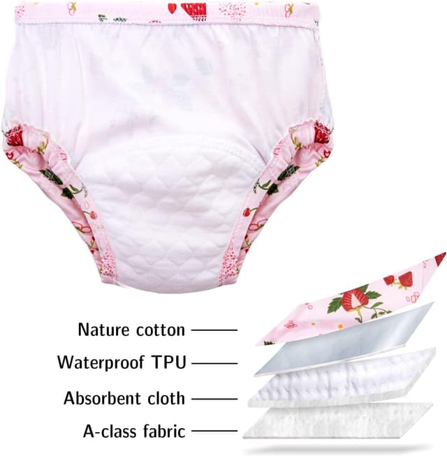 Detalle 2 de Lot de 9 pantalons d’entraînement Heekcaa pour bébé (à partir de 1 an) – sous-vêtements d’apprentissage