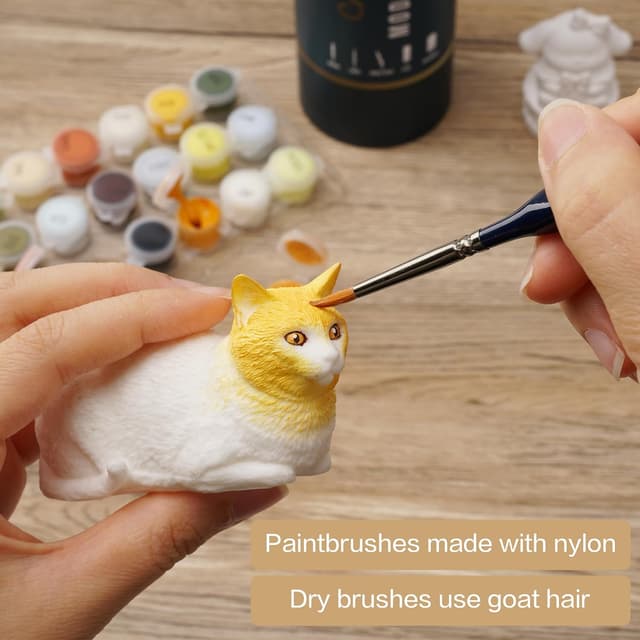 Detalle de Craft Spectrum 22pc Model Paint Brushes Miniatures Painting Set (22 miniature brushes + drybrush set)