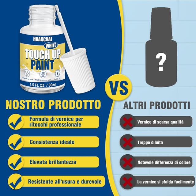 Thumbnail 4 de Vernice per ritocchi smaltata bianca 30 ml