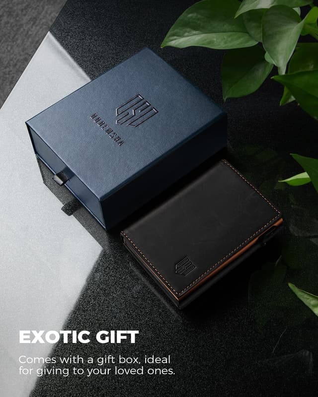 Thumbnail 7 de DODENSHA MagSnap Tarjetero y Monedero ¡Color Negro y Naranja! 🎴