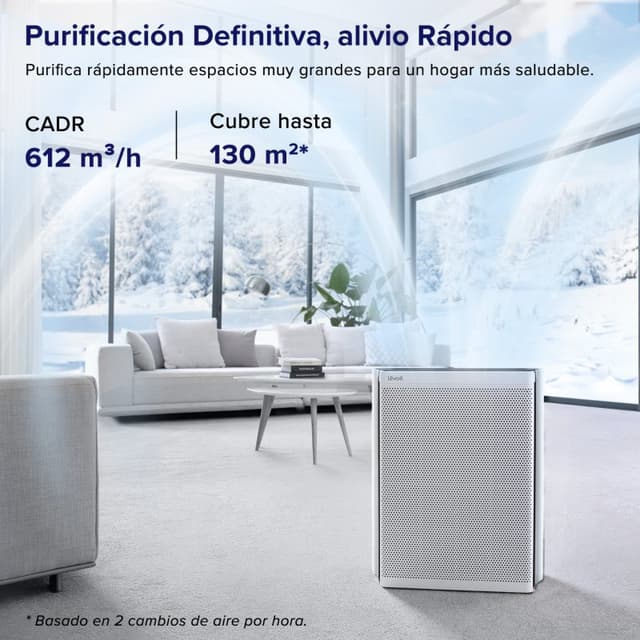 Detalle 2 de levoit EverestAir Purificador 70W 130 m²