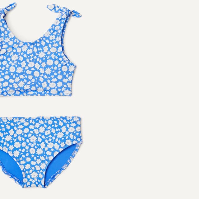 Detalle de Amazon Essentials Maillot de bain bikini 2 pièces avec nœud pour fille à séchage rapide