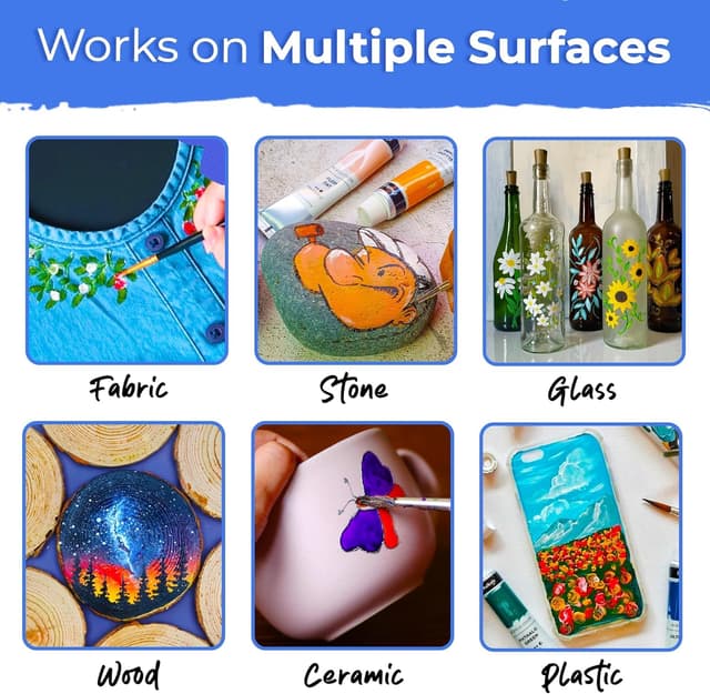 Detalle 2 de Chalkola Acrylic Painting Kit, 95-piece