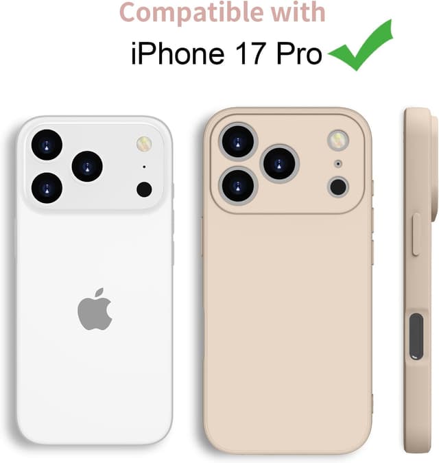 Detalle 2 de HGH für iPhone 17 Pro Silikonhülle mit Lanyard – dünner Rundumschutz (6,3") in Khaki