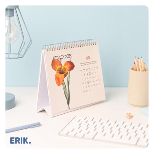Thumbnail 5 de Grupo Erik Calendario sobremesa 2026 Flores 19,5×16,5 cm 🗓