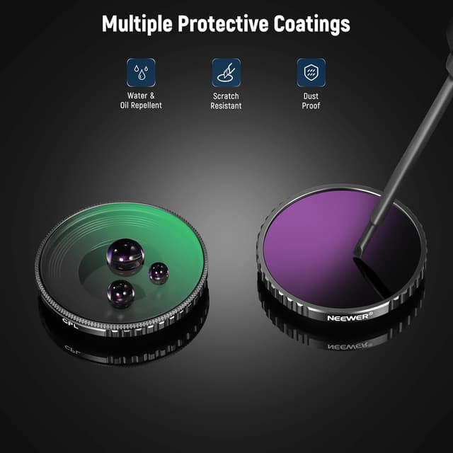 Thumbnail 6 de NEEWER CPL & ND Filter Set für DJI Osmo Action 4/Action 5 Pro (6er Pack) – FL-A13