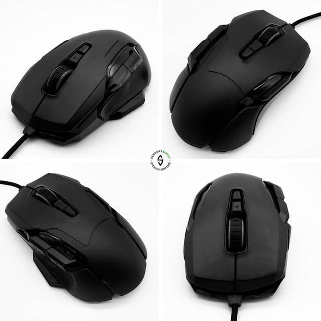 Detalle 2 de SensoryBoost Maus Grip Tape für Roccat Kone AIMO (inkl. Zuschnitt-Pad) – rutschfest, schweißabsorbierend, ultradünn