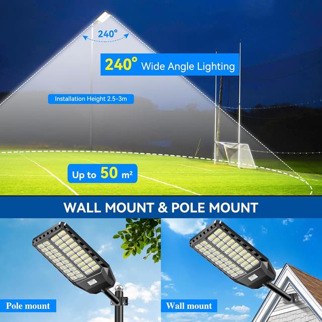 Detalle 1 de Adewalk Adewalk 2600W lampione solare