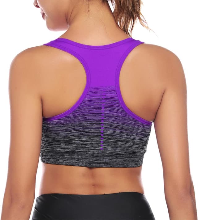 Thumbnail 6 de Sykooria Brassière Sport Femme en nylon/élasthanne, coussinets amovibles (S à XXL) pour yoga et entraînements