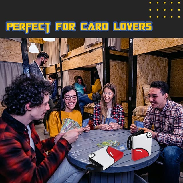 Detalle de Card Binder for Pokémon – 4-Pocket Zipper Binder with 60 Removable Pages (480 Storage)