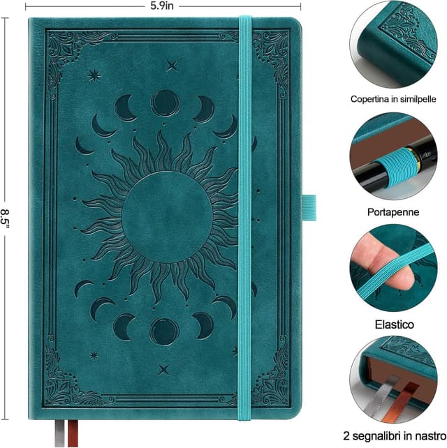 Detalle de HwxBen Quaderno Diario A5 con penna