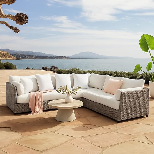 Detalle 2 de Deodar set da 2 cuscini di imbottitura 40x40 cm, supporto morbido resistente agli agenti atmosferici