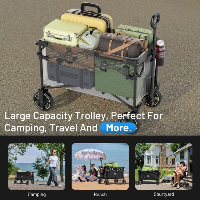 Thumbnail 4 de TIMBER RIDGE Festival Trolley 200L camping cart 🛒