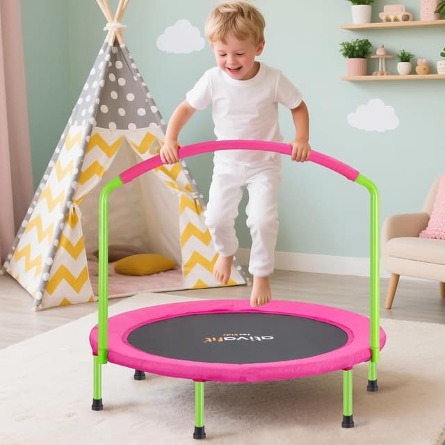 Thumbnail 6 de ATIVAFIT 36" Foldable Rebounder Band Trampoline with Foam Handles for Toddlers (3–6 years)