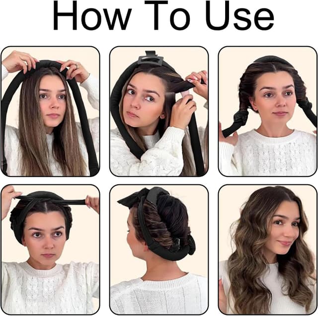 Detalle de Bigodini senza calore 5 pezzi per ricci 🌙