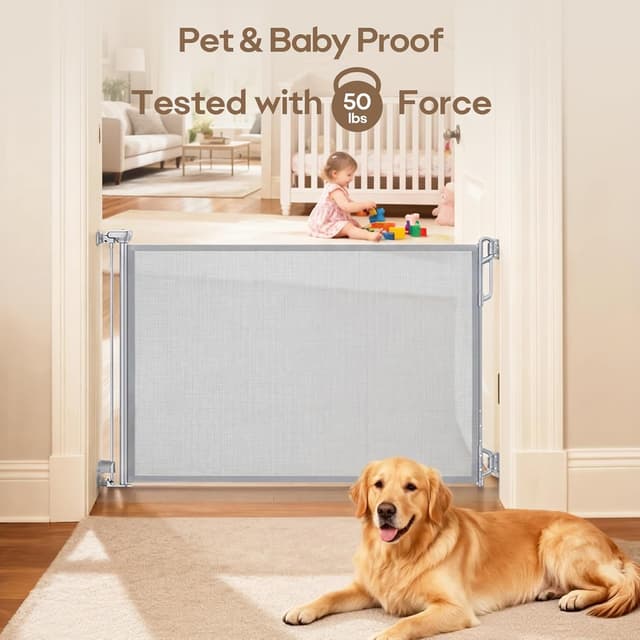 Thumbnail 5 de SPACEANY Retractable Mesh Gate 33.5" tall 🚪