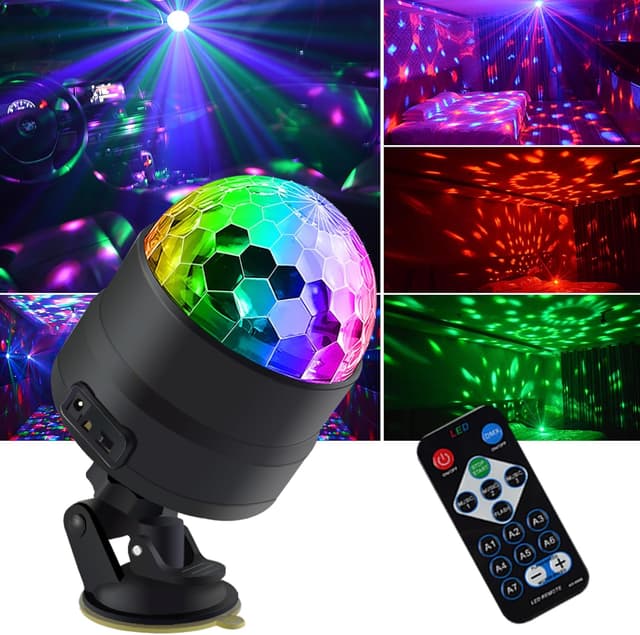 Imagen de Disco Ball Light mini LED party strobe 1x 🎉 en OfertitasTOP