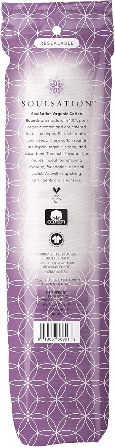 Thumbnail 4 de SoulSation Organic Cotton Rounds 400 Count