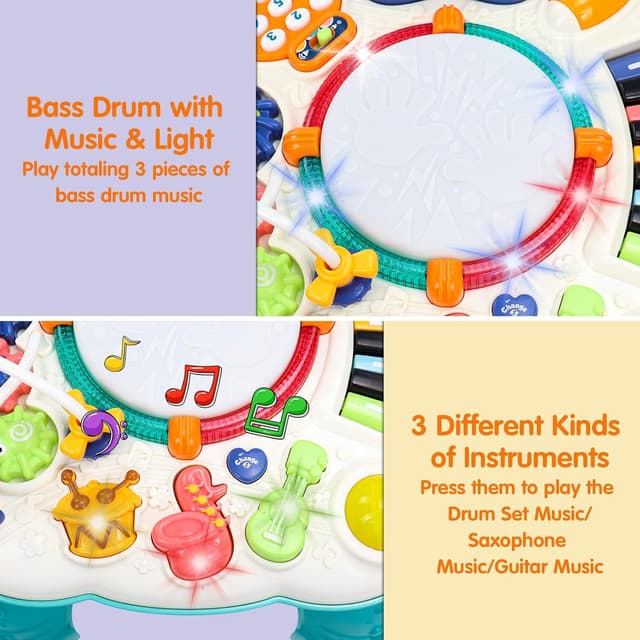 Thumbnail 4 de Mesa de Actividades para Bebés Montessori 🎶 Juegos Educativos para Niños 1-2 Años