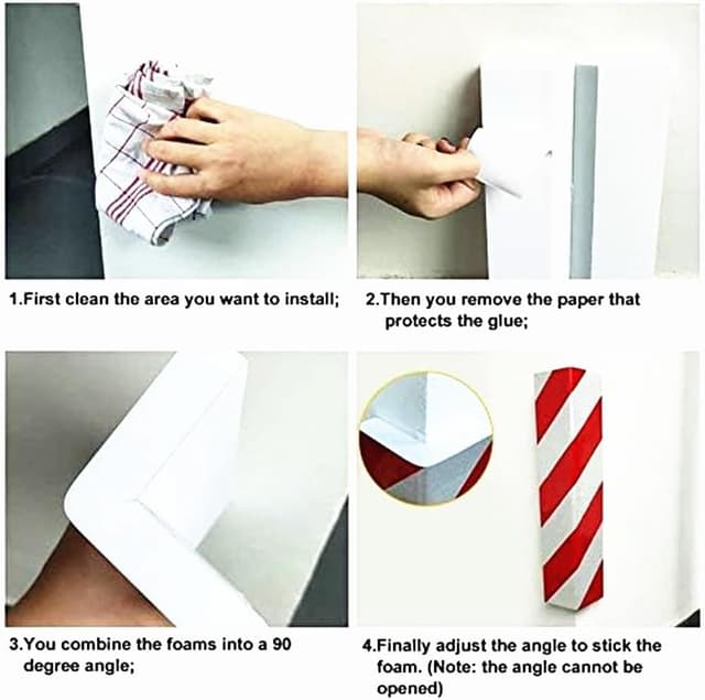 Detalle 2 de Protector columnas Garaje Rojo 4Pcs