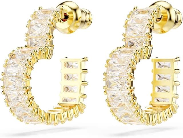 Thumbnail 2 de Swarovski Matrix Kollektion Kreolen Herzdesign