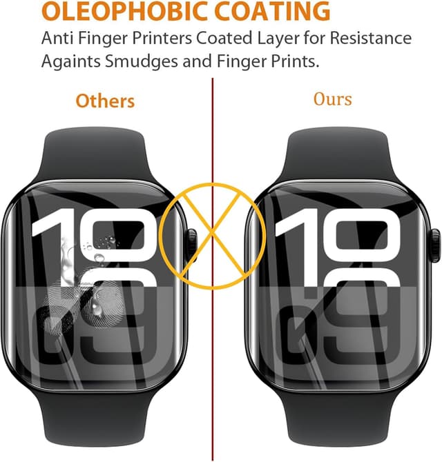 Detalle 2 de AOKUMA Screen Protector for Apple Watch Series 11/10 (46mm) – TPU Film (6 Pack), Case-Friendly, Scratch & Shock Resistant