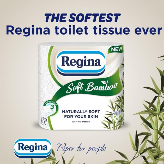 Thumbnail 3 de Regina Soft Bamboo Toilet Tissue 45 Rolls