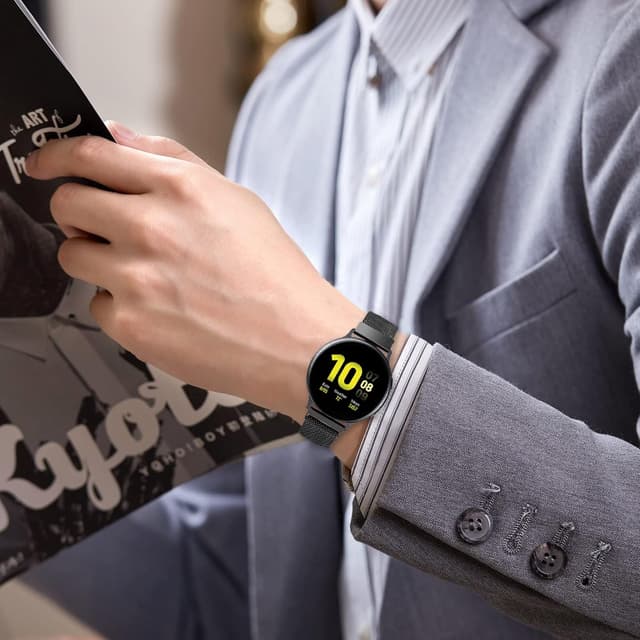 Thumbnail 5 de LYYLTX Edelstahl Mesh Uhrenarmband 6 Breiten