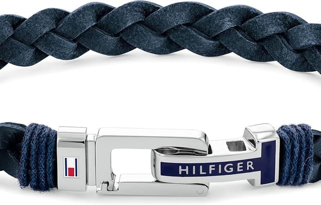 Thumbnail 1 de Tommy Hilfiger 2790308 Pulsera de cuero trenzado azul ⌚