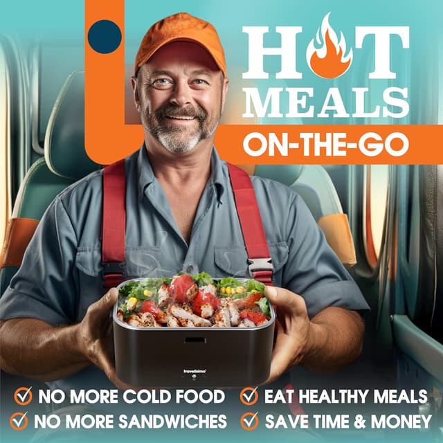 Thumbnail 1 de TRAVELISIMO Extra-Large Electric Lunch Box 1.8L 🍱