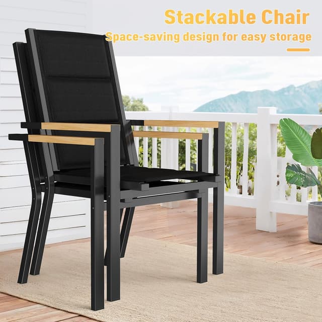 Thumbnail 5 de JUMMICO Sedia da Esterno in Alluminio Portata 160kg