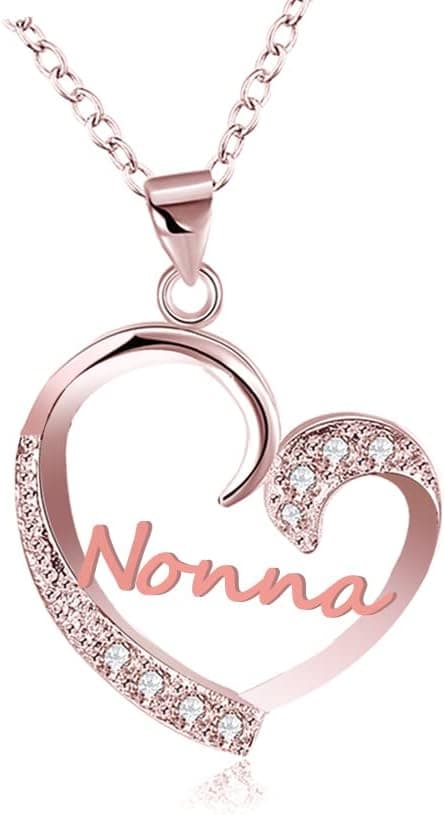 Detalle de Collana con ciondolo per Nonna GUOYU in acciaio inossidabile, regolabile