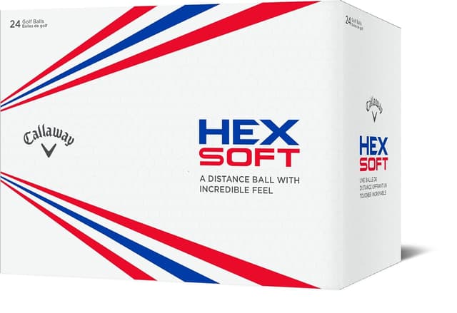 Detalle de Callaway HEX Soft Golf Balls (White) — distance-focused with low-compression feel