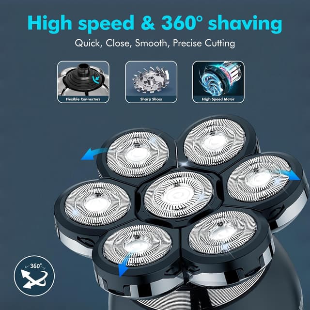 Detalle de iWarmbase Head Shaver for Bald Men 2025