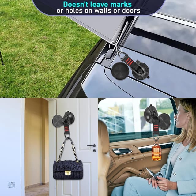 Thumbnail 6 de 4-Stück Saugnapf Camping