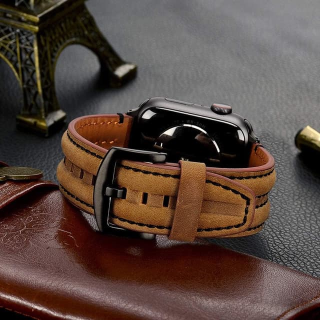 Thumbnail 5 de Tasikar Genuine Leather Apple Watch Strap 42mm