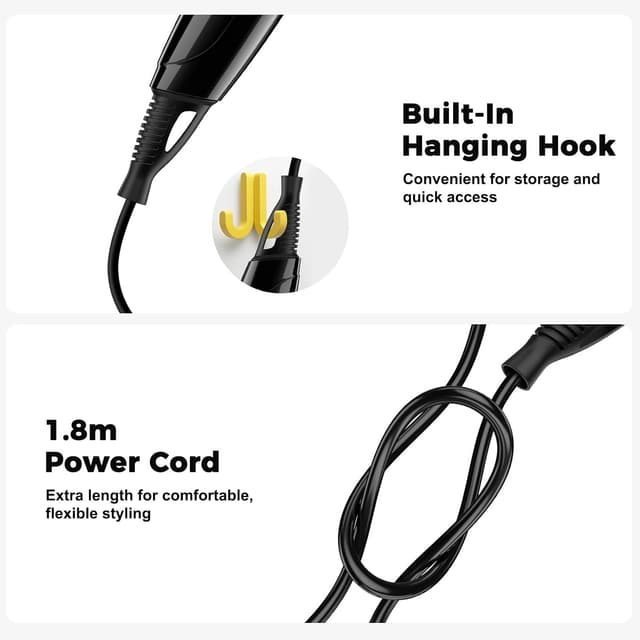 Thumbnail 4 de YASHE Mini Asciugacapelli 1200W