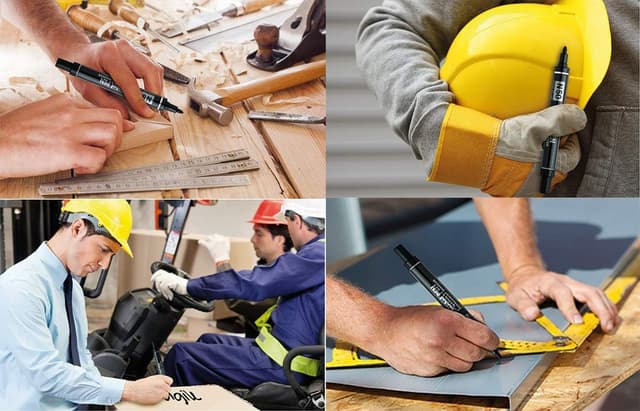 Detalle 2 de Pentel N50 marcatore permanente a punta conica, 4 pezzi colori assortiti (nero, rosso, blu, verde)