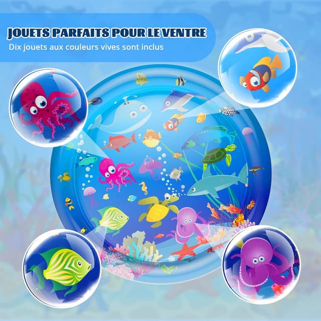 Thumbnail 3 de GOLDGE Tapis d'eau 100 x 100 cm pour bébé